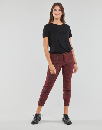 Vêtements Femme Pantalons 5 poches Freeman T.Porter CLAUDIA CONFETTI Rouge / Noir