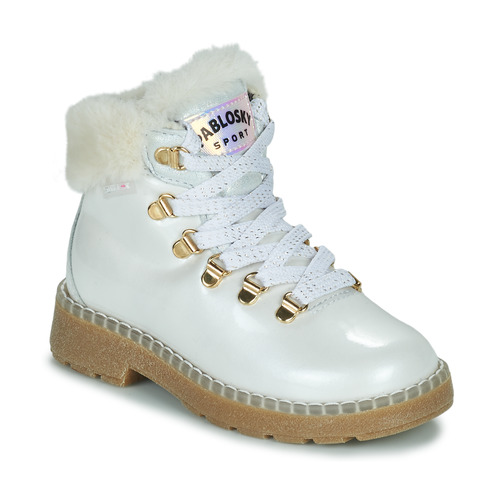 Chaussures Fille Boots Pablosky 415909 Blanc