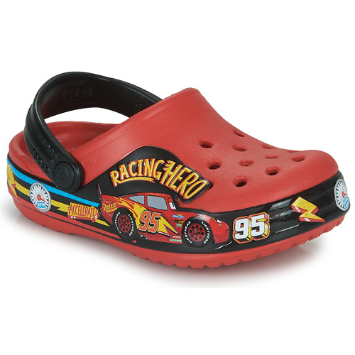 Chaussures Garçon Sabots Crocs FL CARS LIGHTS BAND CLOG T Rouge