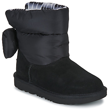 Chaussures Fille Bottes de neige UGG BAILEY BOW MAXI Noir