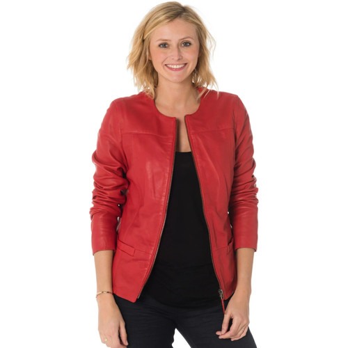 Vêtements Femme Vestes en cuir / synthétiques Cityzen CAROLINA RED Rouge