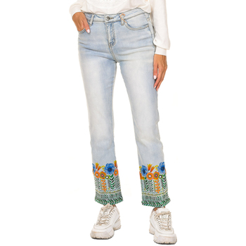 Vêtements Femme Jeans flare / larges Desigual 19SWDD18-5160 Bleu