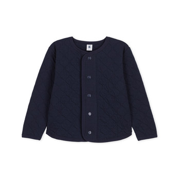 Vêtements Fille Gilets / Cardigans Petit Bateau CORA Marine