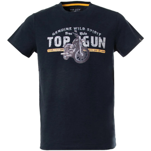 Vêtements Homme Débardeurs / T-shirts sans manche Top Gun TEE SHIRT TG-TS-106 NAVY Bleu