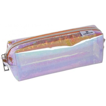 Sacs Enfant Cartables Oberthur Trousse  transparente motif holographique - Orange Multicolore