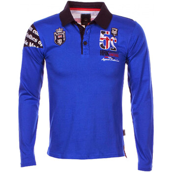 Vêtements Garçon Polos manches longues Vent Du Cap Polo manches longues garçon ECEGULL Bleu