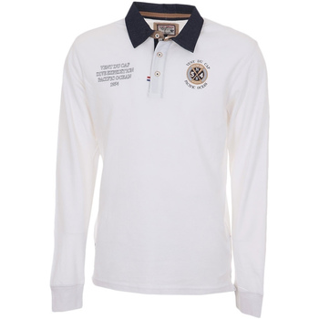 Vêtements Garçon Polos manches longues Vent Du Cap Polo manches longues garçon ECENICE Blanc