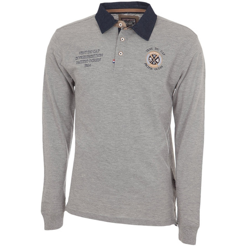 Vêtements Garçon Polos manches longues Vent Du Cap Polo manches longues garçon ECENICE Gris