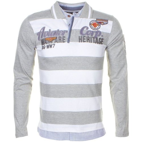 Vêtements Garçon Polos manches longues Harry Kayn Polo manches longues garçon ECHAGOR Gris