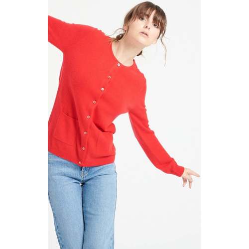 Vêtements Femme Gilets / Cardigans Studio Cashmere8 LILLI 4 Rouge