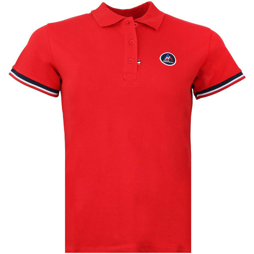 Vêtements Femme Polos manches courtes Peak Mountain Polo manches courtes femme ABECA Rouge