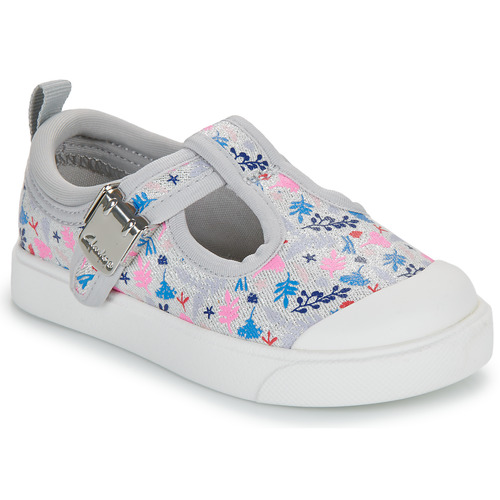 Chaussures Fille Sandales et Nu-pieds Clarks CITY DANCE T. Argenté/Multicolore