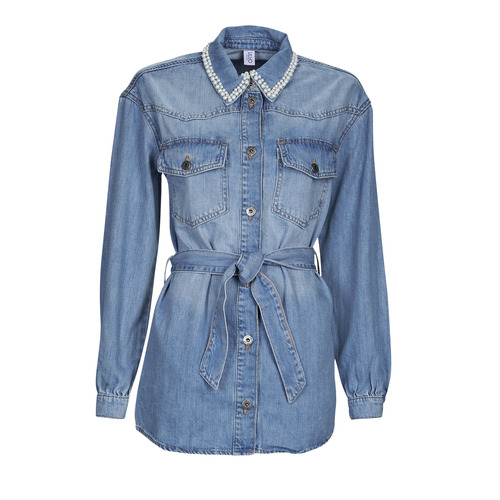 Vêtements Femme Vestes en jean Liu Jo GIACCA CAMICIA Bleu