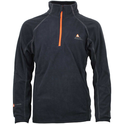 Vêtements Garçon Polaires Peak Mountain Sweat polaire garçon ECAFINE Noir