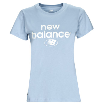 Vêtements Femme T-shirts manches courtes New Balance ESSENTIALS GRAPHIC ATHLETIC FIT SHORT SLEEVE Bleu