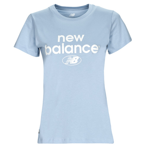 Vêtements Femme T-shirts manches courtes New Balance ESSENTIALS GRAPHIC ATHLETIC FIT SHORT SLEEVE Bleu