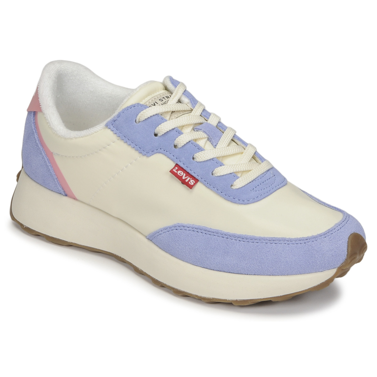 Chaussures Femme Baskets basses Levi's GRETA S Blanc / Bleu / Rose