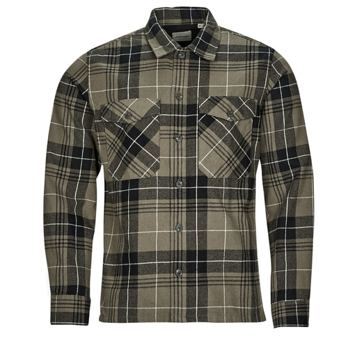 Vêtements Homme Chemises manches longues Jack & Jones JJEJAY OVERSHIRT L/S Kaki