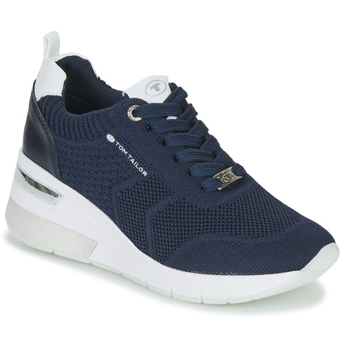 Chaussures Femme Baskets basses Tom Tailor 5393808 Marine / Blanc