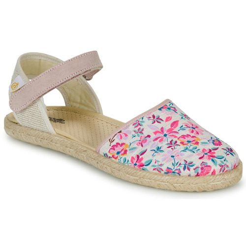 Chaussures Fille Sandales et Nu-pieds Citrouille et Compagnie JYPSONI Rustique fleurs rose