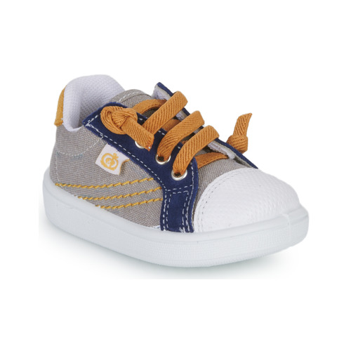 Chaussures Garçon Baskets basses Citrouille et Compagnie CHOCOPI Denim jaune