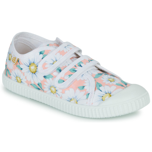 Chaussures Fille Baskets basses Citrouille et Compagnie MINOT Fleurs rose