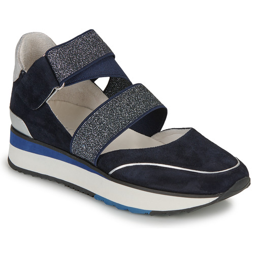 Chaussures Femme Baskets basses Adige XARI Marine / Argenté