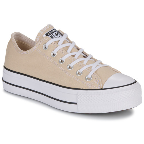 Chaussures Femme Baskets basses Converse CHUCK TAYLOR ALL STAR LIFT PLATFORM SEASONAL COLOR-OAT MILK/WHIT Beige