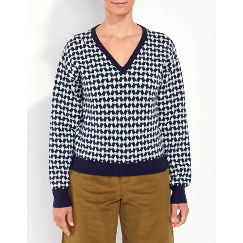 Vêtements Femme Pulls La Fiancee Du Mekong Pull en maille JIERA Bleu