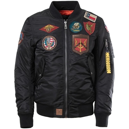 Vêtements Homme Vestes Top Gun Blouson Bombers  Ref 58056 Noir Noir