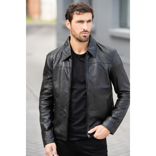 Vêtements Homme Vestes en cuir / synthétiques Cityzen GENOVA BLACK Noir