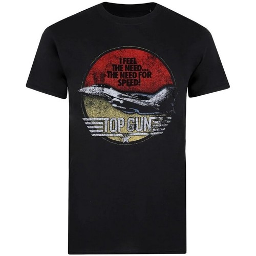 Vêtements Homme T-shirts manches longues Top Gun Fighter Noir