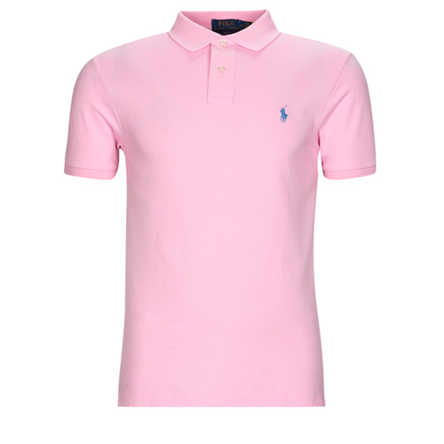 Vêtements Homme Polos manches courtes Polo Ralph Lauren POLO AJUSTE SLIM FIT EN COTON BASIC MESH Rose