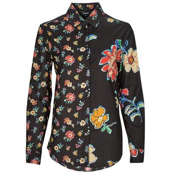 Vêtements Femme Chemises / Chemisiers Desigual CAM_SINGAPUR Noir / Multicolore