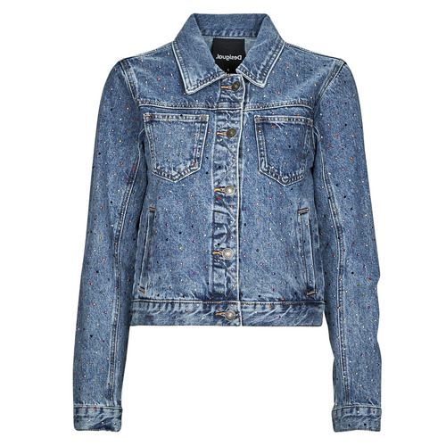 Vêtements Femme Vestes en jean Desigual CHAQ_BENITA Bleu clair