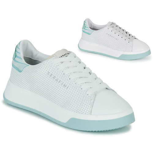 Chaussures Femme Baskets basses Serafini J.CONNORS Blanc / Bleu