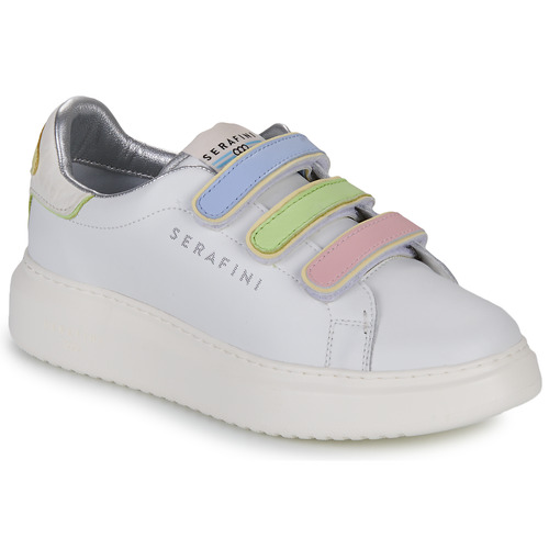 Chaussures Femme Baskets basses Serafini J.CONNORS Blanc / Bleu / Vert