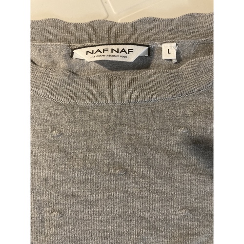 Vêtements Femme T-shirts manches longues Naf Naf Pull naf naf Gris