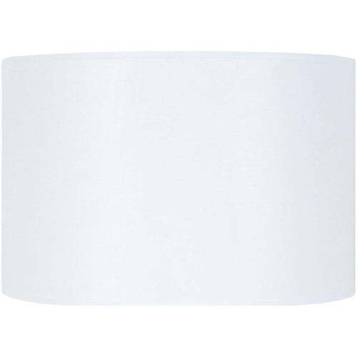 Maison & Déco Abats jours et pieds de lampe Tosel Abat-jour cylindrique tissu blanc Blanc