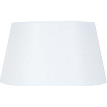 Maison & Déco Abats jours et pieds de lampe Tosel Abat-jour tambour tissu blanc Blanc