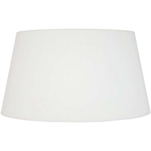 Maison & Déco Abats jours et pieds de lampe Tosel Abat-jour tambour tissu blanc d'ivoire Blanc