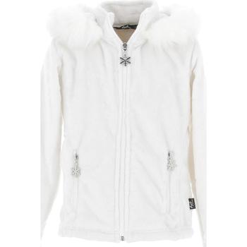 Vêtements Fille Polaires Angele Courmayeur blc polaire g Blanc