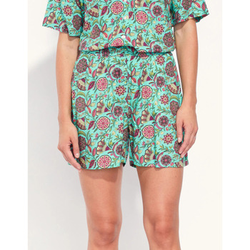 Vêtements Femme Pyjamas / Chemises de nuit La Fiancee Du Mekong Short pyjama fluide Ecovero ROSCOE Bleu