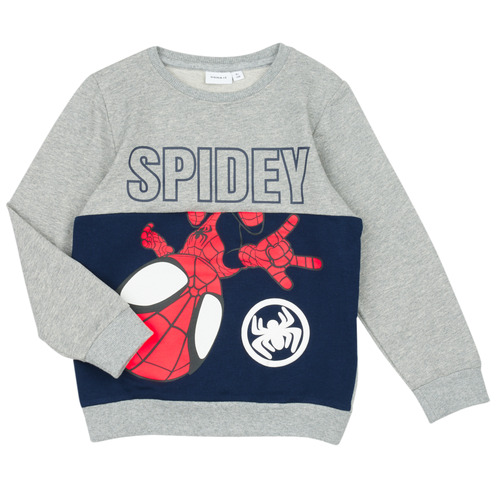 Vêtements Garçon Sweats Name it NMMJUBI SPIDEY SWEAT UNB MAR Gris