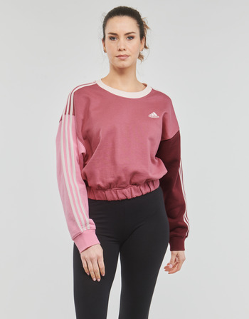 Vêtements Femme Sweats Adidas Sportswear 3S CR SWT Bordeaux / Rose