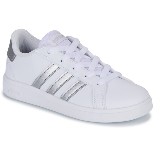 Chaussures Fille Baskets basses Adidas Sportswear GRAND COURT 2.0 K Blanc / Argent