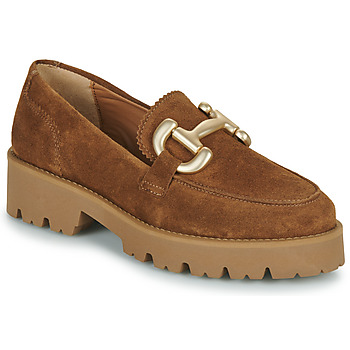 Chaussures Femme Mocassins JB Martin FRIVOLE Croûte velours camel