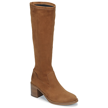 Chaussures Femme Bottes ville JB Martin BRILLE Toile suédée camel