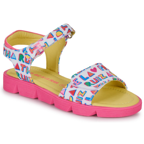 Chaussures Fille Sandales et Nu-pieds Agatha Ruiz de la Prada SMILEN Blanc / Rose