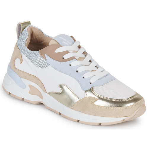 Chaussures Femme Baskets basses Vanessa Wu ANITA Blanc / Bleu / Beige